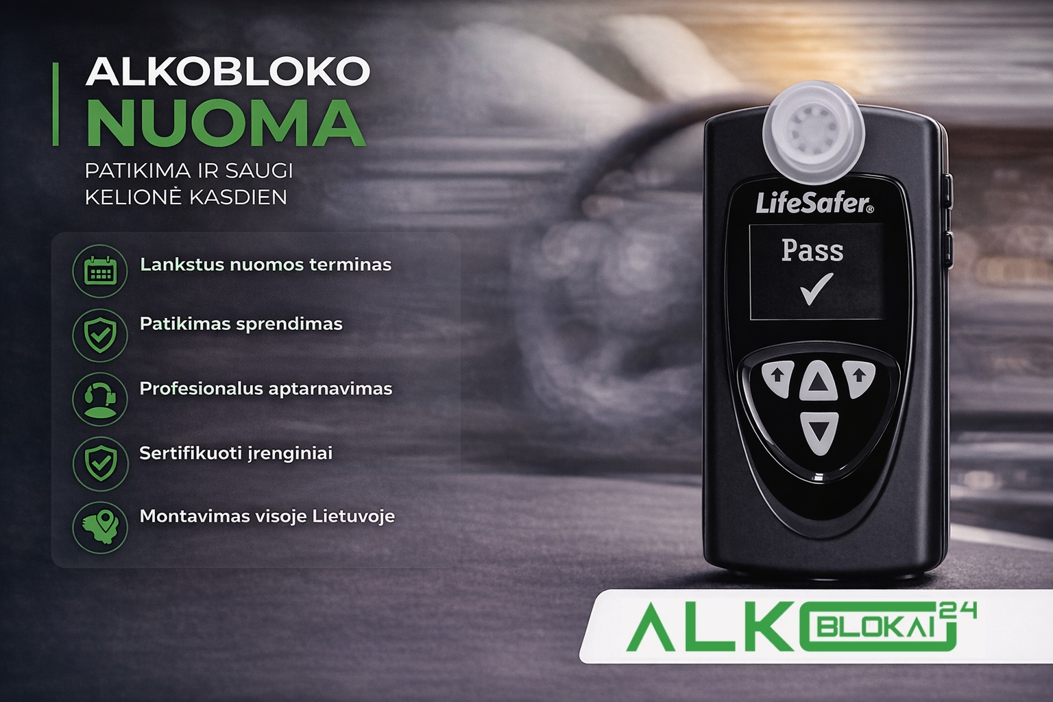 Alkobloko nuoma 18 ir daugiau mėnesių