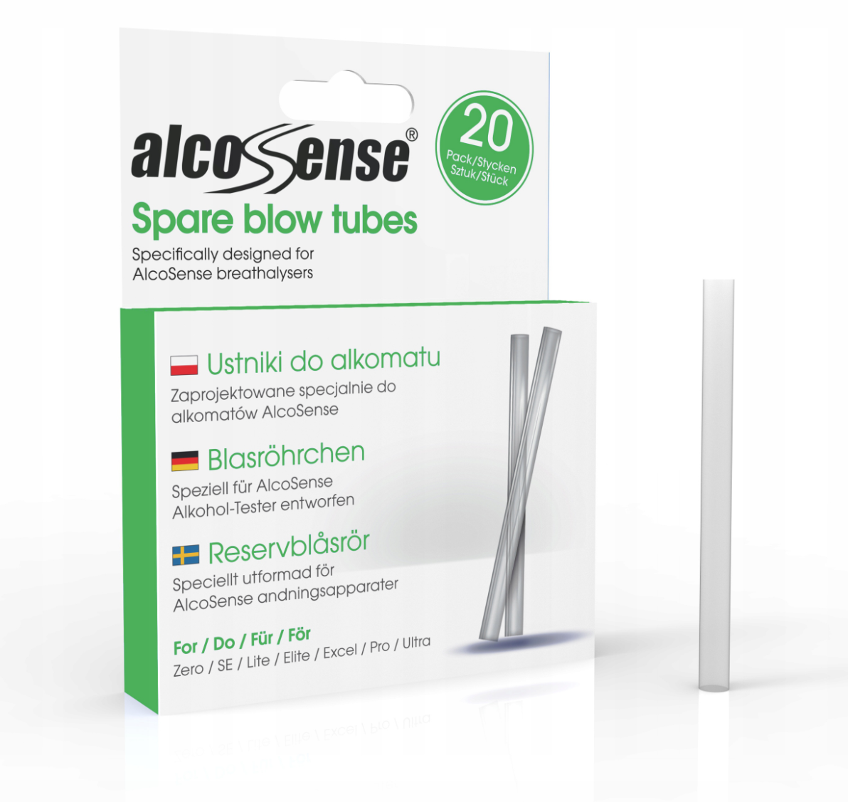 Antgaliai alkotesteriams AlcoSense Lite 2, Lite 3 (10 vnt)